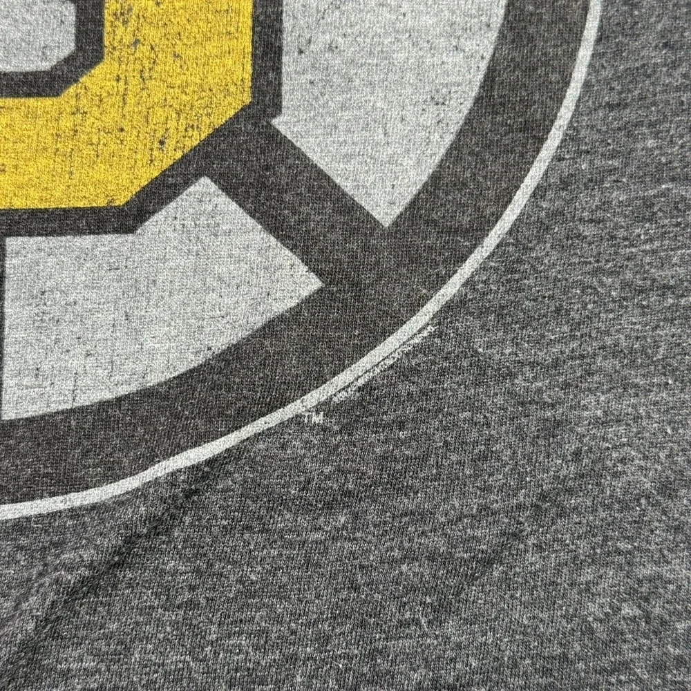 Boston Bruins Wright And Ditson T Shirt Mens XL Charcoal Gray NHL Hockey Logo